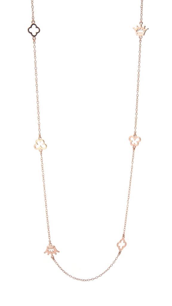 Charm Necklace Rose Gold