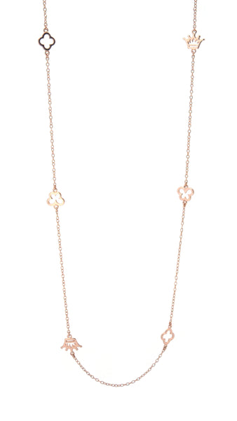 Charm Necklace Rose Gold