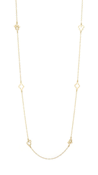Charm Necklace Yellow Gold