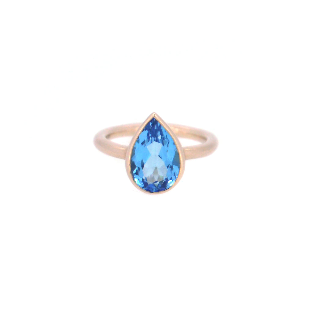 Tear Drop Blue Topaz