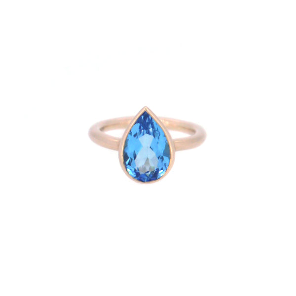 Tear Drop Blue Topaz