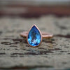 Tear Drop Blue Topaz